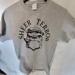 Sheer Terror  band t shirt  size small sport gray